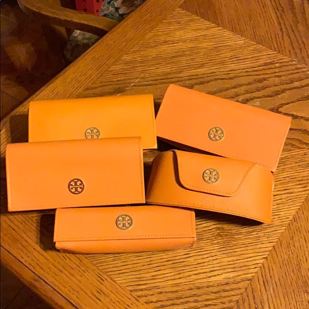 Tory Burch sunglass case bundle